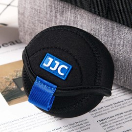 JJC Mirrorless Lens Pouch Tasche Schutzhülle für Canon Fuji Olympus Nikon Objektive, weiches Neopren, wasserabweisend, Reise-Kamera-Objektivhülle mit Karabiner (Innengröße 2,4" x 1,6")