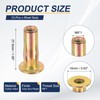 PATIKIL 12 Pcs Multi-Grip Rivet Nuts, M6 Pre-Bulbed Shank Flat
