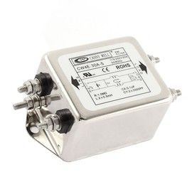 YXQ Power EMI Filter General Purpose Single Phase AC 115/250V 30A Noise Suppressor, CW4E-30A-S