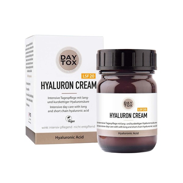Face cream with SPF 20 & hyaluronic acid – vegan,