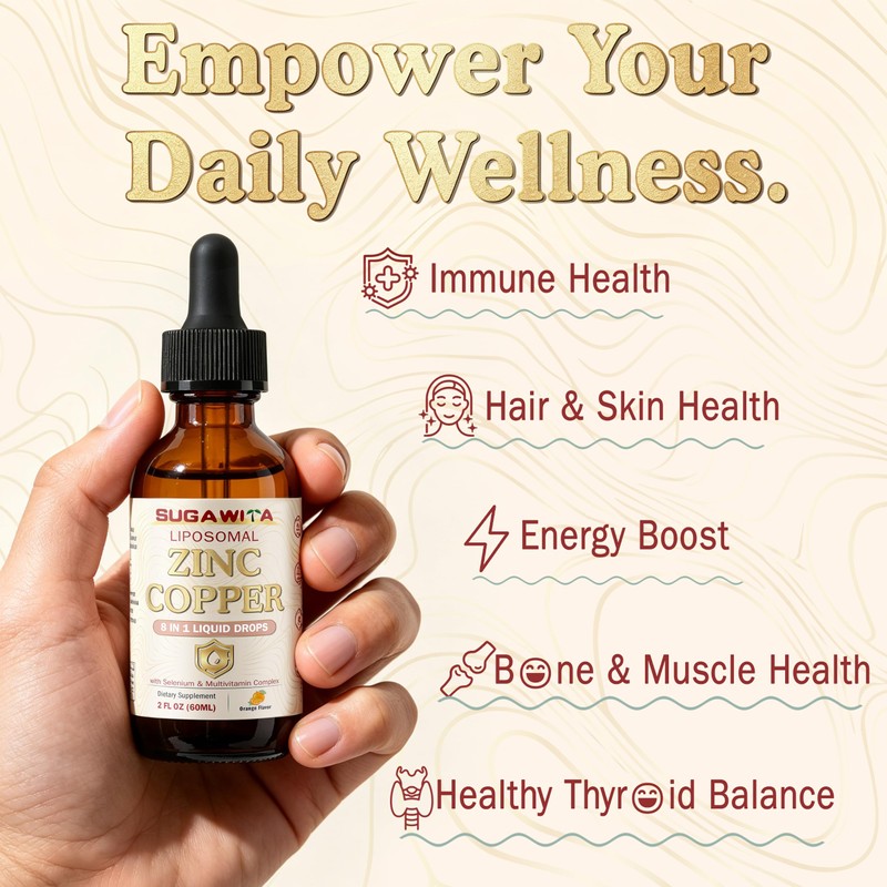 Zinc and Copper Supplements Zinc Picolinate 50mg Liquid Drop for