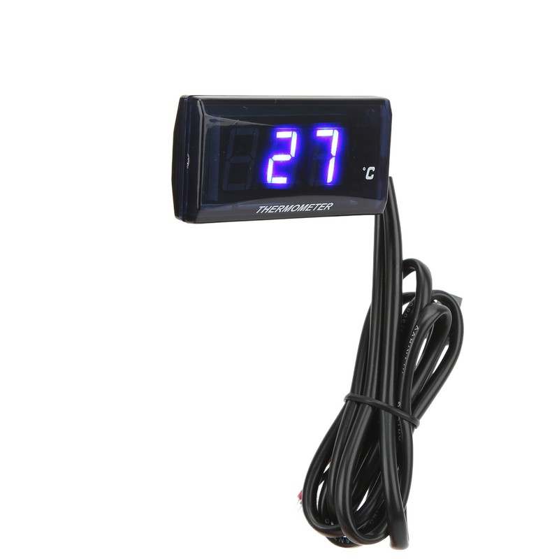 Universal Motorcycle DC12V LCD Screen Slim Water Temperature Gauge With