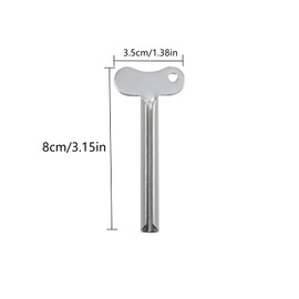 Dorytop 1PCS Toothpaste Squeezer Metal Tube Squeezer Key Stainless Steel Toothpaste Roller Tube Wringer Makeup Tube Squeezer (Sliver)