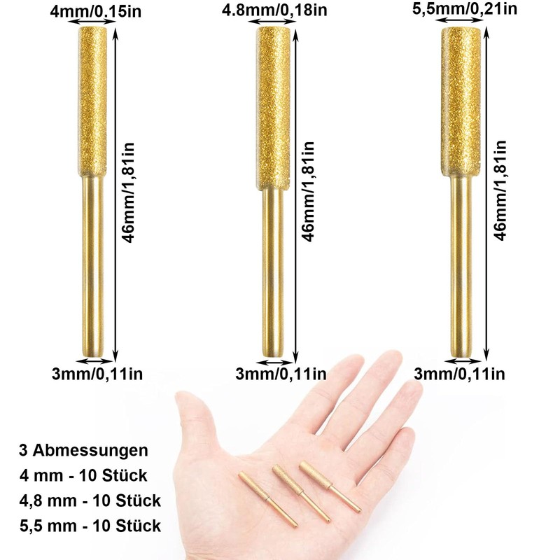 Diamond Chainsaw Sharpener, 30 Pieces Chainsaw Sharpener, Diamond Chainsaw Sharpener,