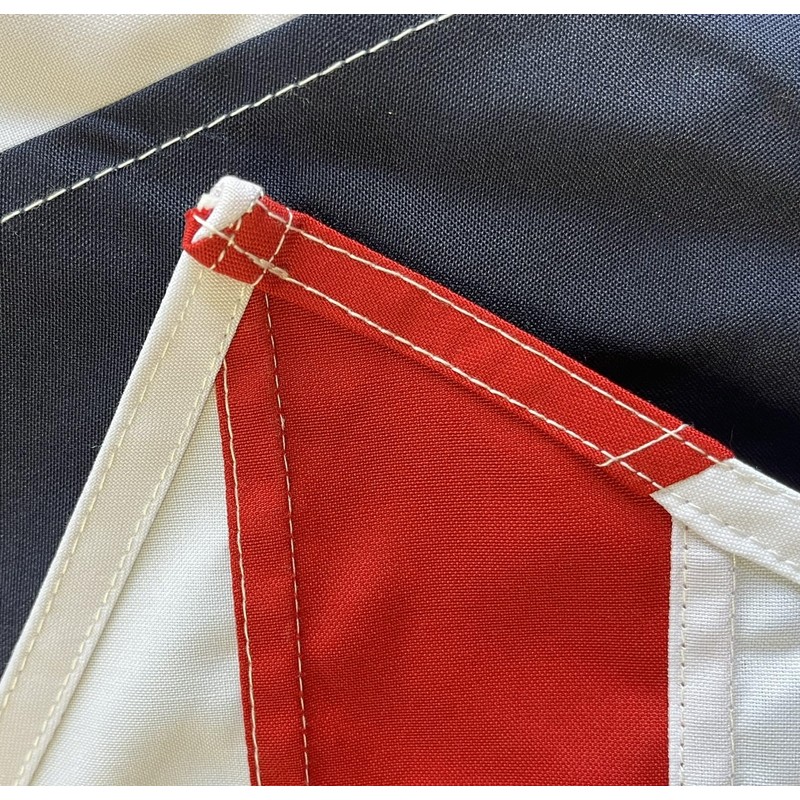 NWFlags Union Jack Hand Stitched Flag with Rope & Toggle