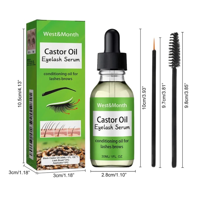 Tratamiento Para Pestañascejas Sérum Aceite Ricino 30 Ml B