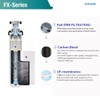 2Pack,Microfilter FLUUX FX-15,Hybrid cartridge,NSF Certified,Under Sink Water Filter System, Compatible