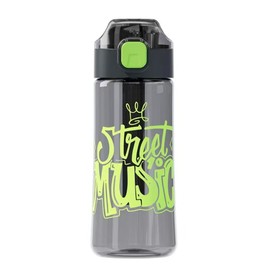LFRNZS Plastic Water Bottle, Sports Drink Bottls for Gym, Camping,Hiking School, Wide Mouth, Shatter-Proof,Leakproof,24OZ (Green)