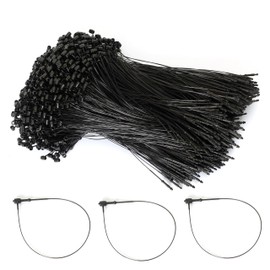 Spelling Rope, Tagging Loop, Loop Lock, 1000 Pieces, Black, Convenient for Price Tags, Fasteners, Loop Pins, Plastic, Commercial Use, Clothes, Tagging Loops, Stores, Tape, Binding Tools, Tag Thread,