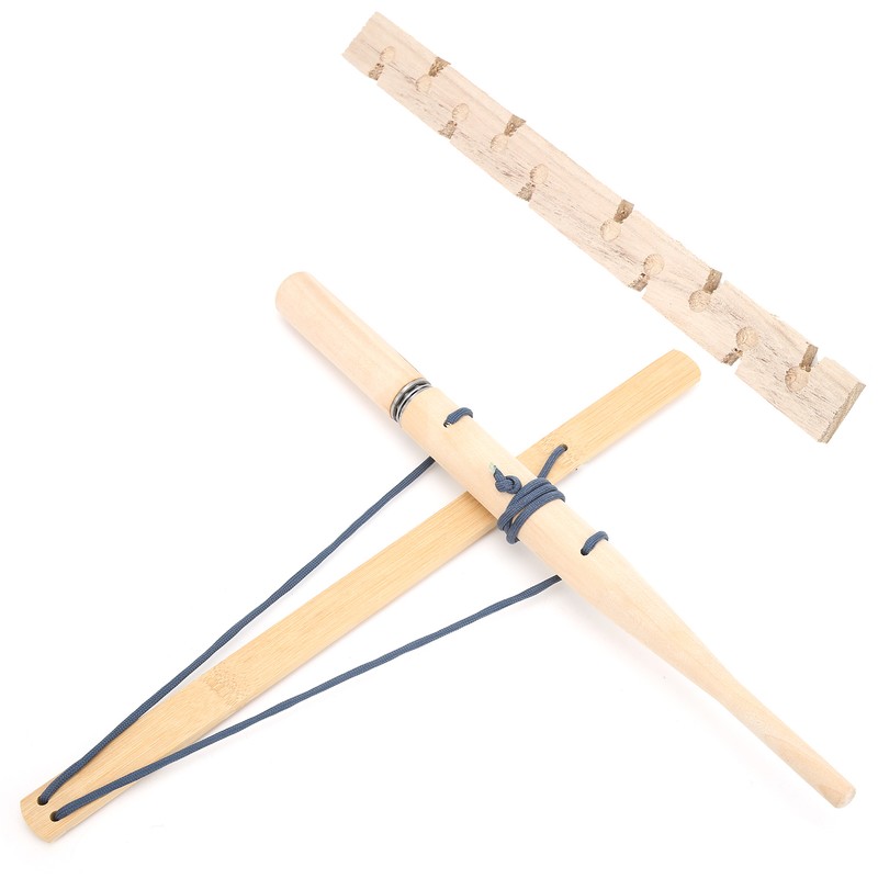 Single Vesion Emergency Gear Props Paulownia Material Outdoor Bow Drill