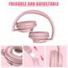 KVIDIO Bluetooth Headphones Over Ear, 65 Hours Playtime Wireless Headphones