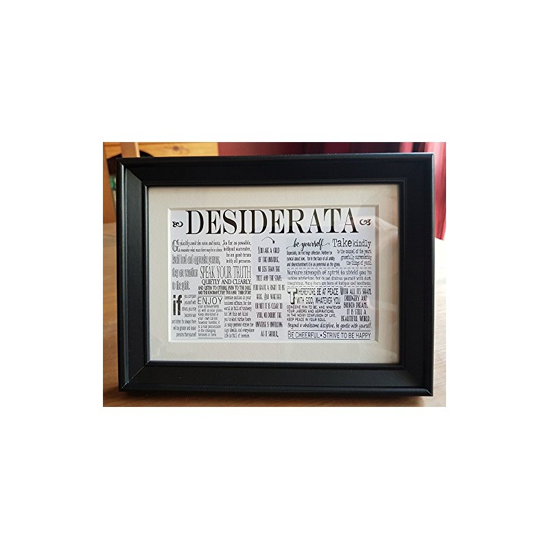 PR Desiderata Print in Frame