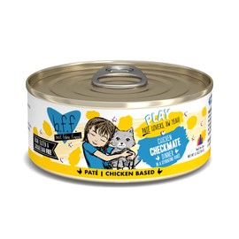 B.F.F. PLAY - Best Feline Friend Paté Lovers, Aw Yeah!, Chicken Checkmate with Chicken, 5.5oz Can (Pack of 8)