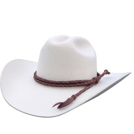 Brown Braided Leather Hat Band for Cowboy Hat – Adjustable Western Hat Accessory for Men and Women