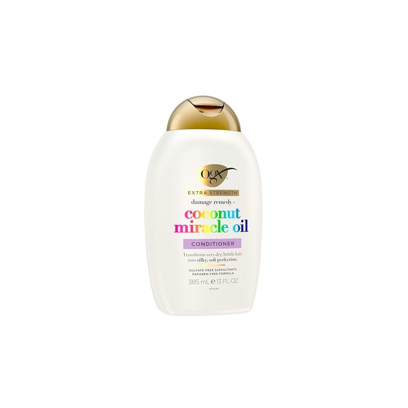 OGX, Acondicionador Reparador de Aceite de Coco, 385 ml