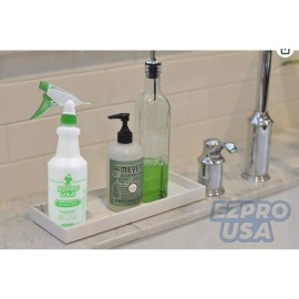 Unbranded 24 oz Empty Spray Bottle Plastic, Commercial Household Water, Green, 4 Pack