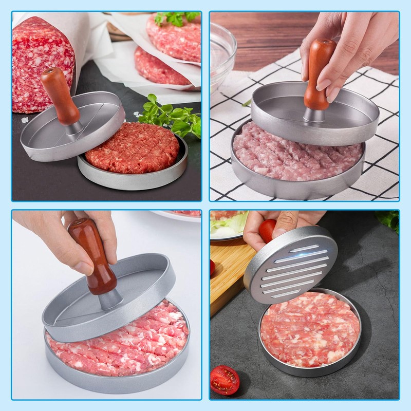 Coollooda Hamburger Press Meat Press Patty Maker Mold DIY Patty