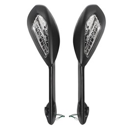 HAONEL Side Rearview Mirror with Turn Signal Light Compatible with Ducati 899 1199 Panigale R/S