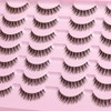 Kiromiro Eyelashes Wispy 10mm False Lashes Natural Look Fluffy 3D