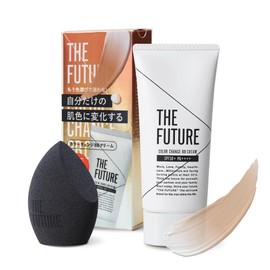 THE FUTURE Color Change BB Cream Sponge Set, 0.9 oz (25 g), SPF50+ PA++++ Makeup Puff, Makeup Sponge, Base, Men's BB Cream, Cica Sunscreen