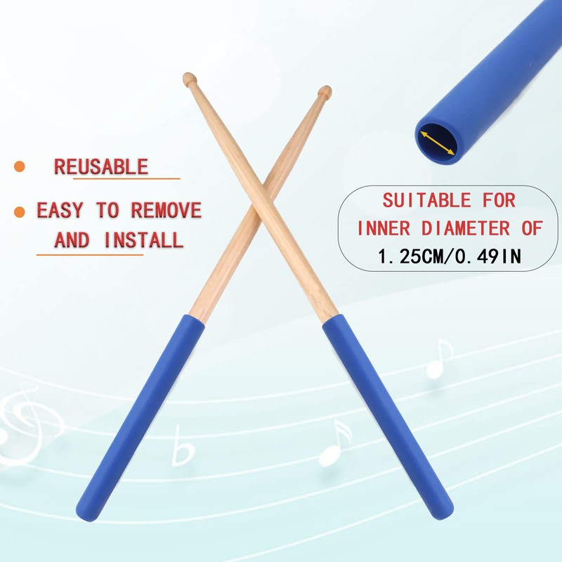 CashBeat Drumstick Grips (2-Pack) – Non-Slip Rubber Handles for Drum