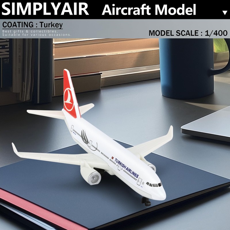SimplyAir 1/400 Turkey Airplane Model Kits Plastic Airplane Model for