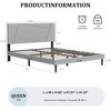 IOILORI Queen Size Bed Frame, Queen Platform Bed Frame with