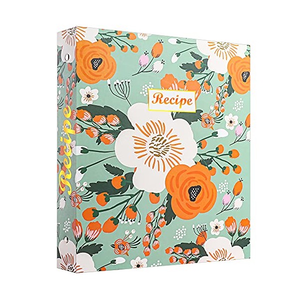 3 Ring Recipe Binder 8.5”x11” Total 115pcs Recipe Book to