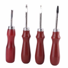 4 Pcs Leather Edger Leather Edge Chamfering Knife Sharpener Hand Made DIY Leather Tool Leather Edge Beveler