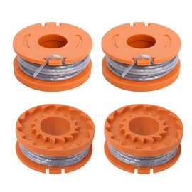 CHIHOLEN Strimmer Spool Compatible with WX150, Replacement Strimmer Wire for Mac Allister MGTP18Li / McGregor MCT2X1825 / Qualcast/Worx/Spear & Jackson line trimmer, 1.65mm 10ft Length (4 Spool)