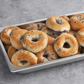 Original Bagel 4.5 oz. New York Style Blueberry Bagel - 75/Case