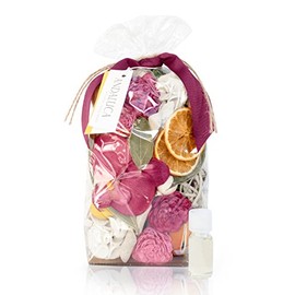 ANDALUCA Forbidden Flower Oasis Scented Potpourri | Made in California | Large 20 oz Bag + Fragrance Vial | Scents of Italian Bergamot, Plum, Jasmine, Rose and Lilac