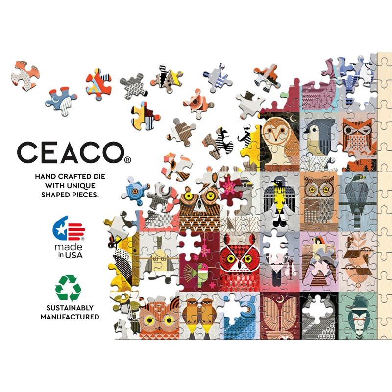 Ceaco – Bird Geometric - 300 Piece Jigsaw Space Saver