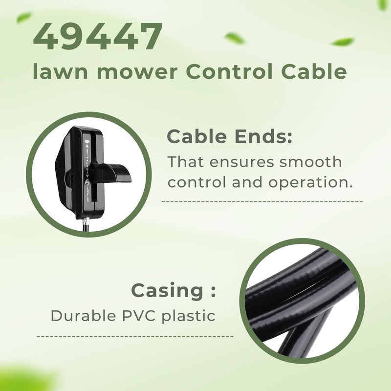 TOSRWGLL 49447 Control Cable Replacement For Agri-Fab Spreader 45-0315,45-03151,45-0460,45-0388,45-03881,45-03882-KD,45-0409,Spreaders Cable