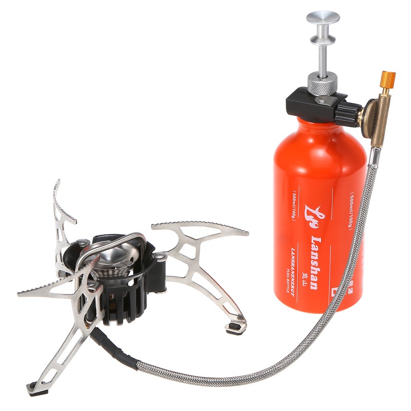 Outdoor Camping Multi Fuel Oil Stove with 500ml Gasoline Fuel