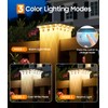 ENSLI 12 Pack 4x4 Solar Post Cap Lights Outdoor, 3