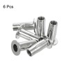 uxcell M10 Multi-Grip Rivet Nuts, 6pcs Pre-Bulbed Shank Flat Head