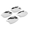 4pcs Side Door Handle Bowl Cover Trim Chrome ABS Fit