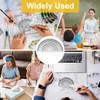 LICQIC 3Pcs Clear Plastic Protractor 180 Degrees 4 Inches for