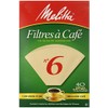 Melitta Cone Coffee Filters, Natural Brown, No. 6, 40 Count