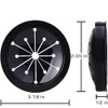 Black Garbage Disposal Splash Guards Collar Sink Baffle, 3-1/8 Inch