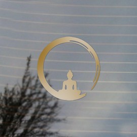 Cosplay & Fan Gear Buddha Brushstroke Vinyl Decal (Gold)