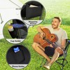 Outsunny Double Hammock Camping Chair, Adjustable Back Folding Rocking Chair
