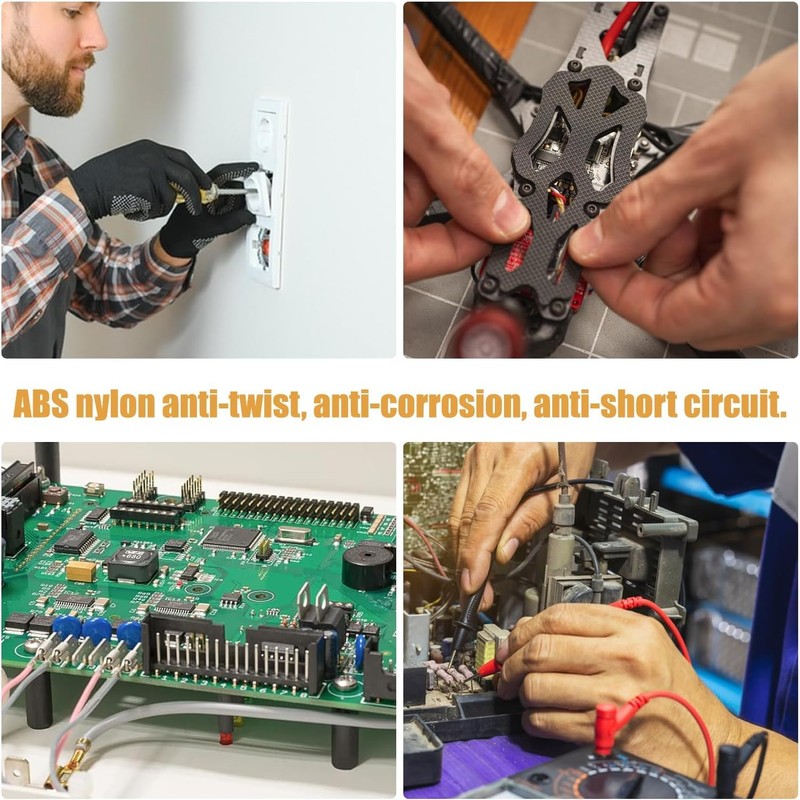 345 Pcs Nylon Plastic Spacers Set – Black, Multi-Size Durable