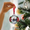 Mulumu 2024 Christmas Tree Ornament Picture Frame Metal Hanging Pendant