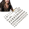 106pcs Dreadlocks Hair Rings Alloy Different Shapes Exquisite Patterns Hair