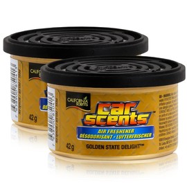 2 x California Scents Car Scents Golden State Delight Air Freshener Car Fragrance 7022