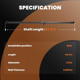 KUIPERAUTO 40100-S10-A01 Rear Driveshaft Assembly Drive Shaft Prop Compatible for 1997 1998 1999 2000 2001 Honda CR-V L4 2.0L 4x4 Models Only Replace# 936-003 65-4002 40100S10A01 40100S10003