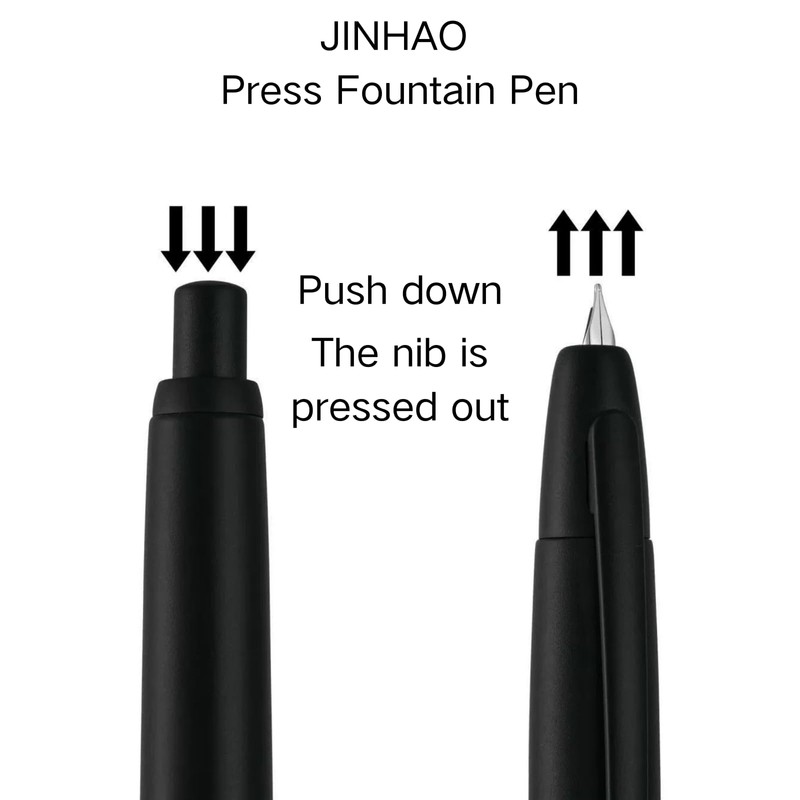 Jinhao 10 Press Fountain Pen for Office Use - Retractable