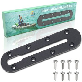 Huntury Kayak Track, Kayak Low Profile Track, Kayak Rail, Kayak Accessories Mount Track, Kayak Gear Track for Fishing Rod Holder, Fish Finder, Cup Holder, Anchor Cleat, Pack of 1, 7"